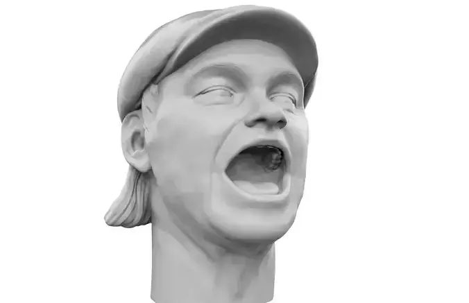 Kim Larsen 3D printable portrait sculpture