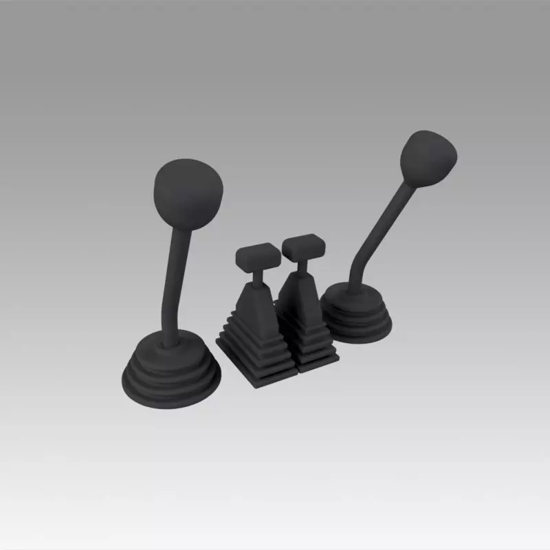 Control Levers 3D model