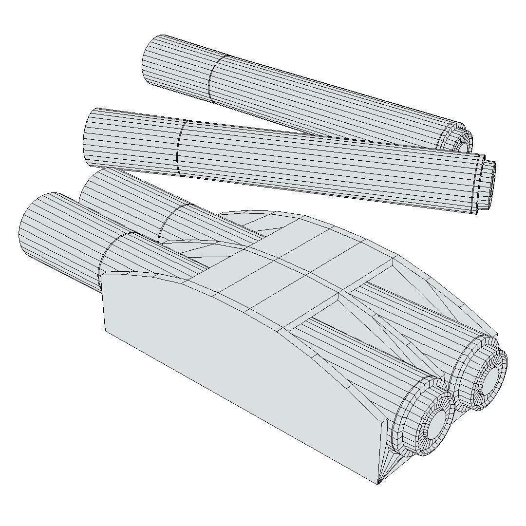 Whiteboard Markers - Generic 01 Low-poly 3D model_6