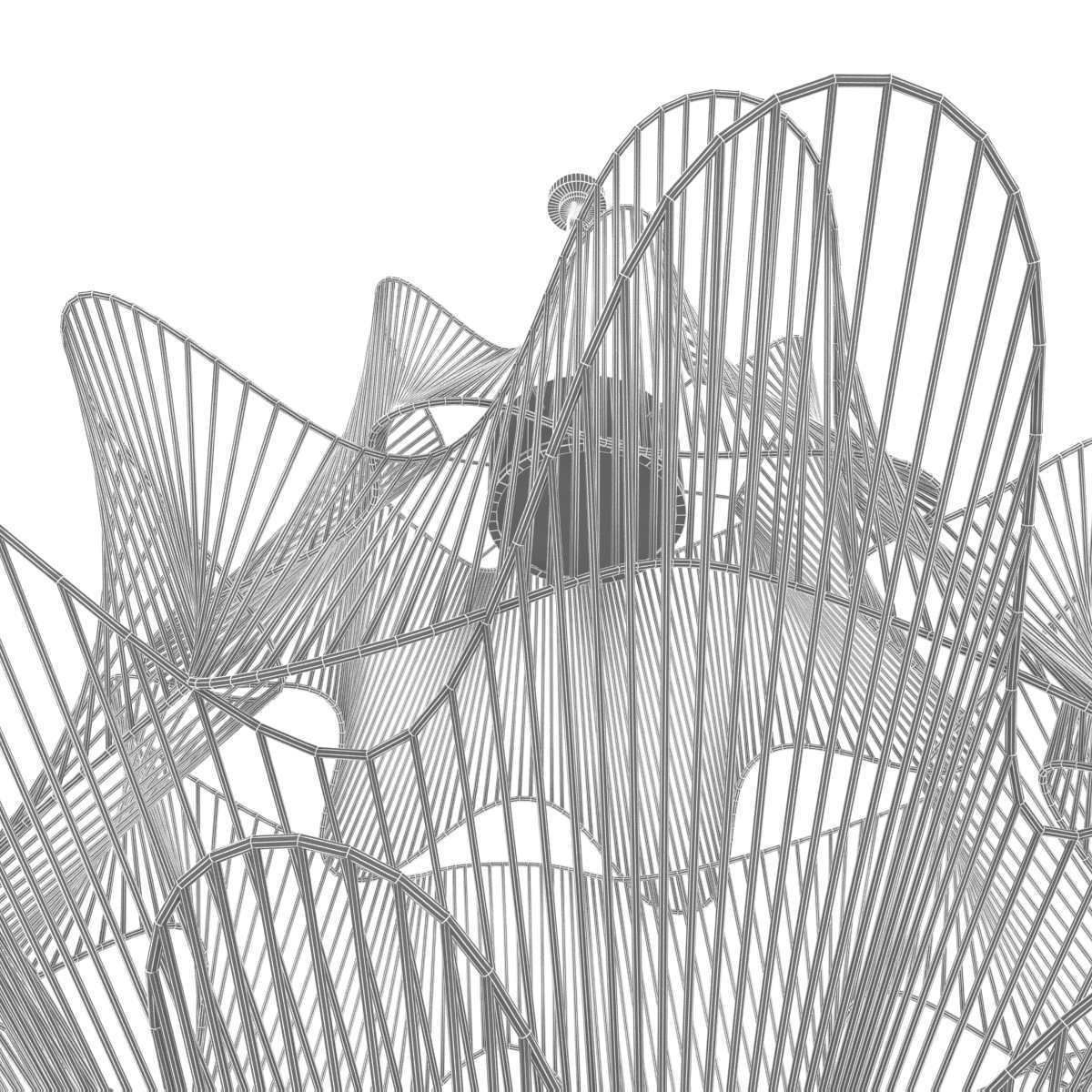 Terzani moire ceiling light 3d model 3D model_6