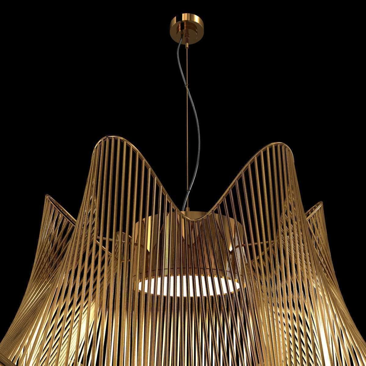 Terzani moire ceiling light 3d model 3D model_3