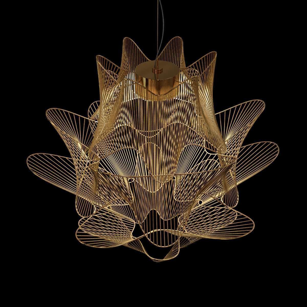 Terzani moire ceiling light 3d model 3D model_2