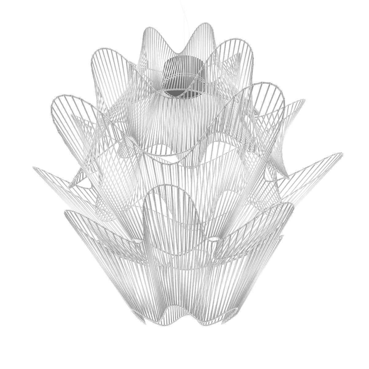 Terzani moire ceiling light 3d model 3D model_8