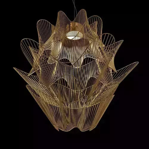 Terzani moire ceiling light 3d model