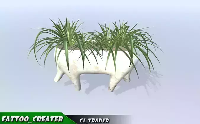 Plant Decoration - Potted Plant 3d model