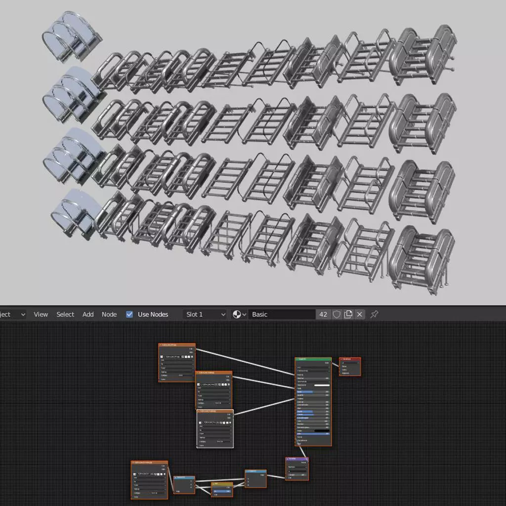 Sci-Fi Staris Basic Version -Free Download- Free low-poly 3D model_0
