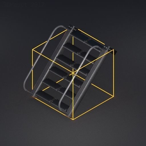 Sci-Fi Staris Basic Version -Free Download- Free low-poly 3D model_71