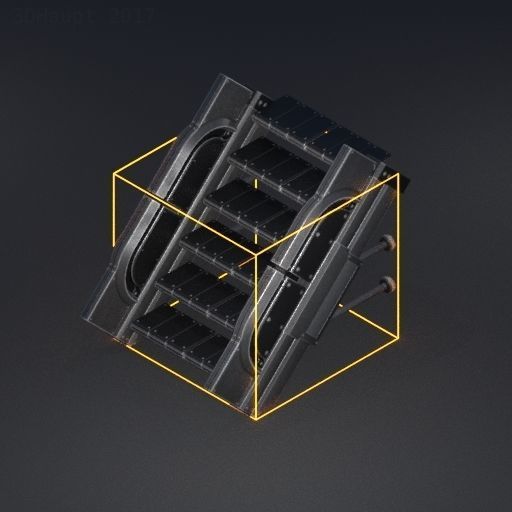 Sci-Fi Staris Basic Version -Free Download- Free low-poly 3D model_49