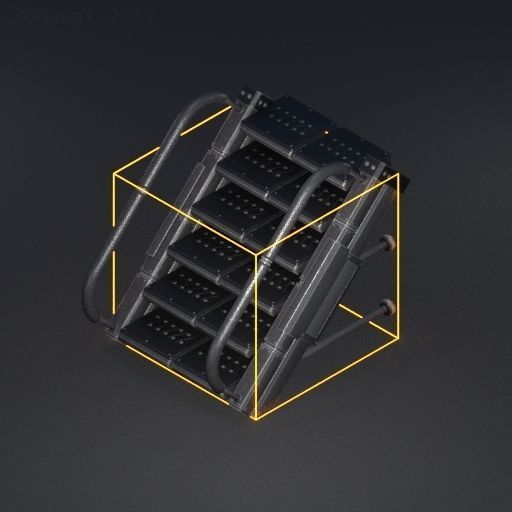 Sci-Fi Staris Basic Version -Free Download- Free low-poly 3D model_75