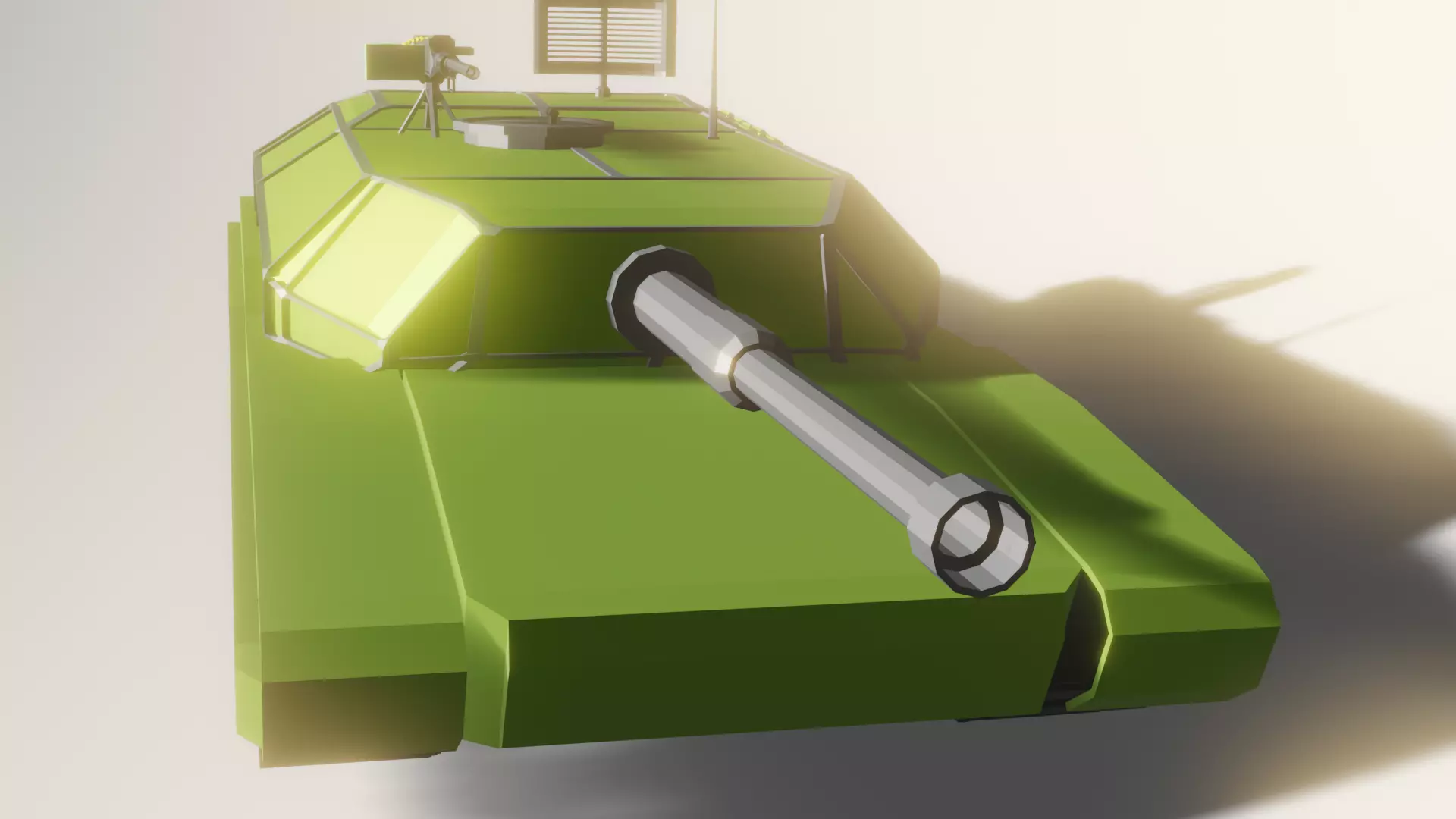 LowPoly Tank Free low-poly 3D model