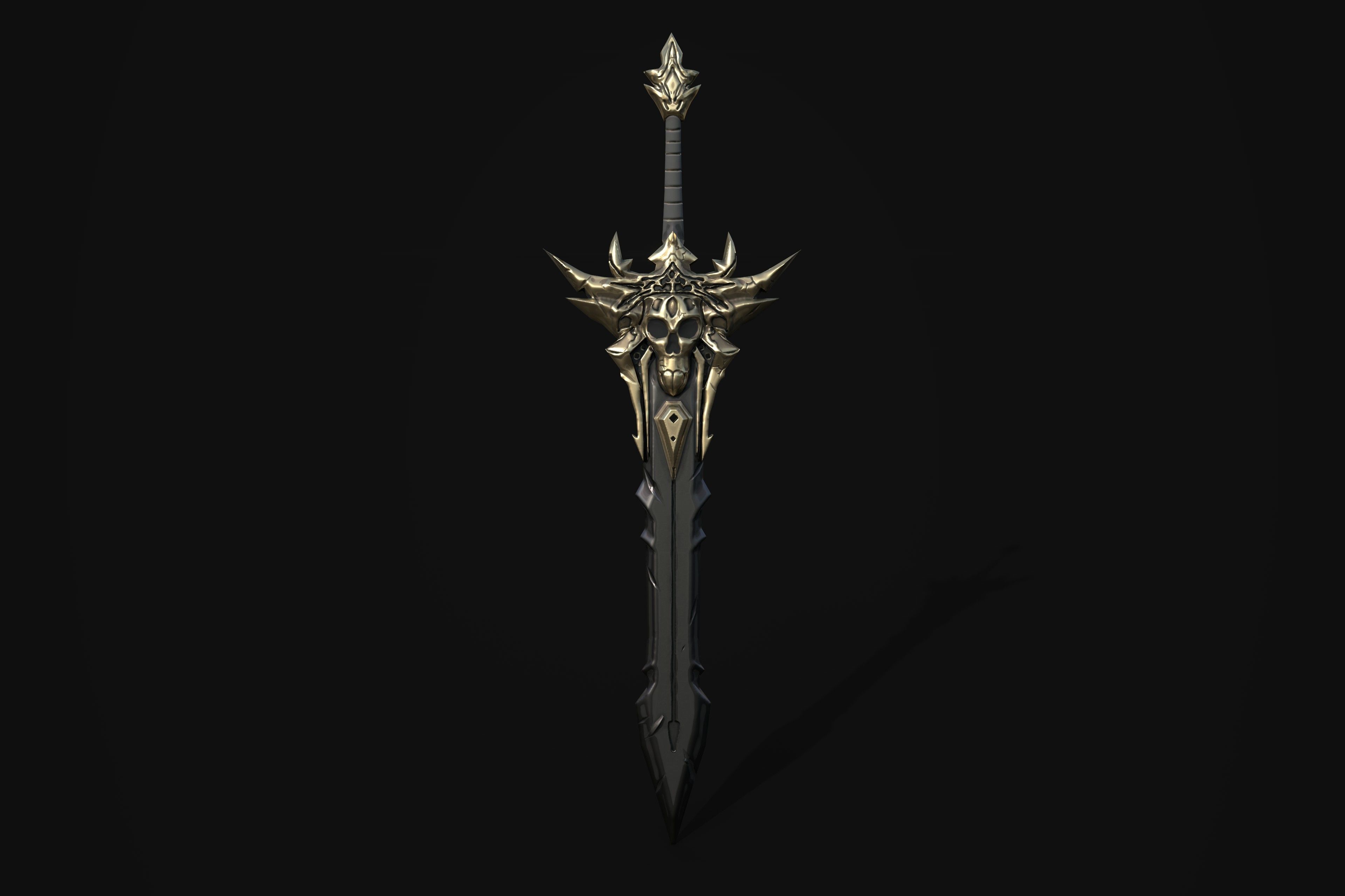 Stylized Fantasy Sword Pack 3D model_9