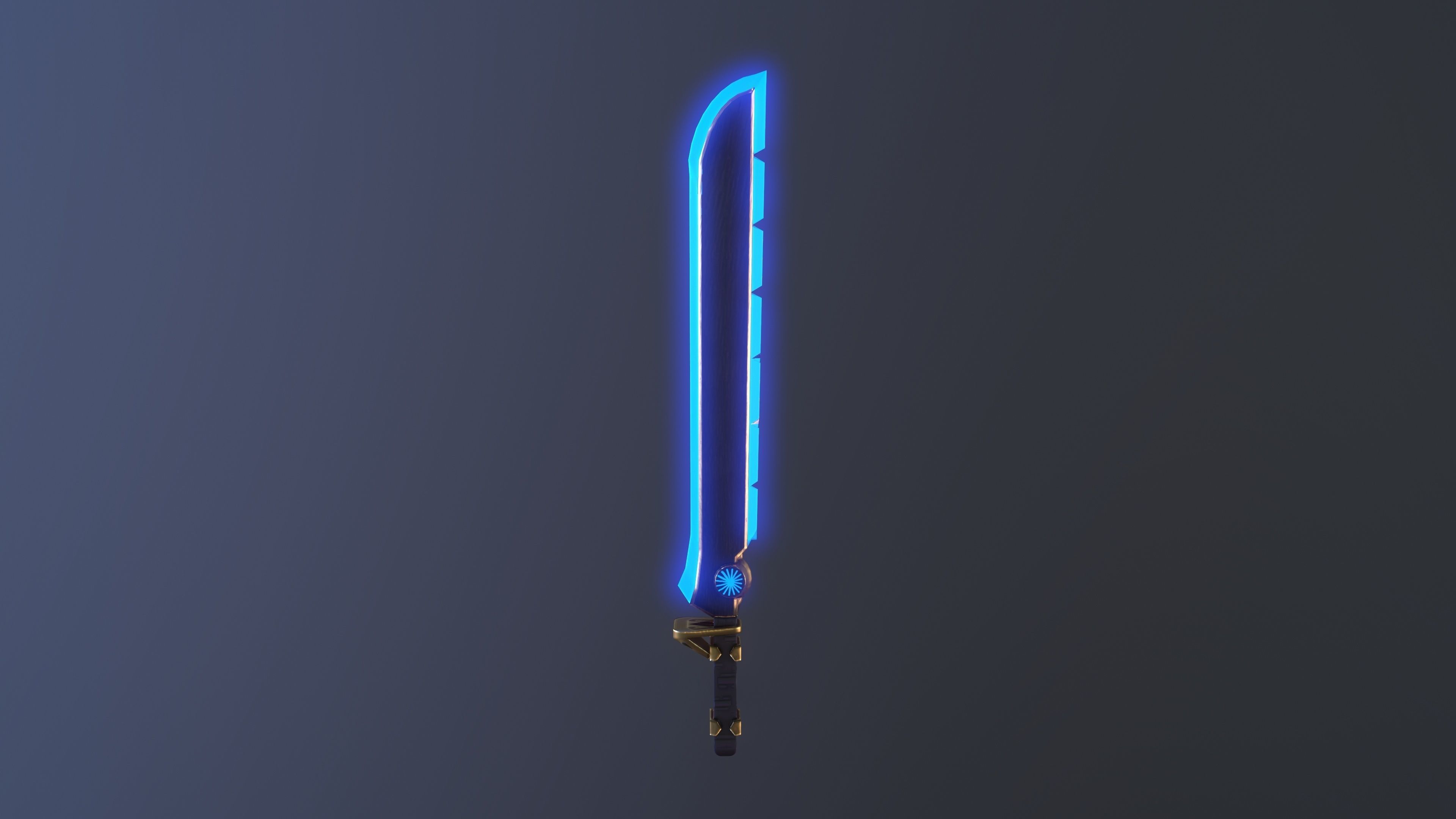 Stylized Fantasy Sword Pack 3D model_10