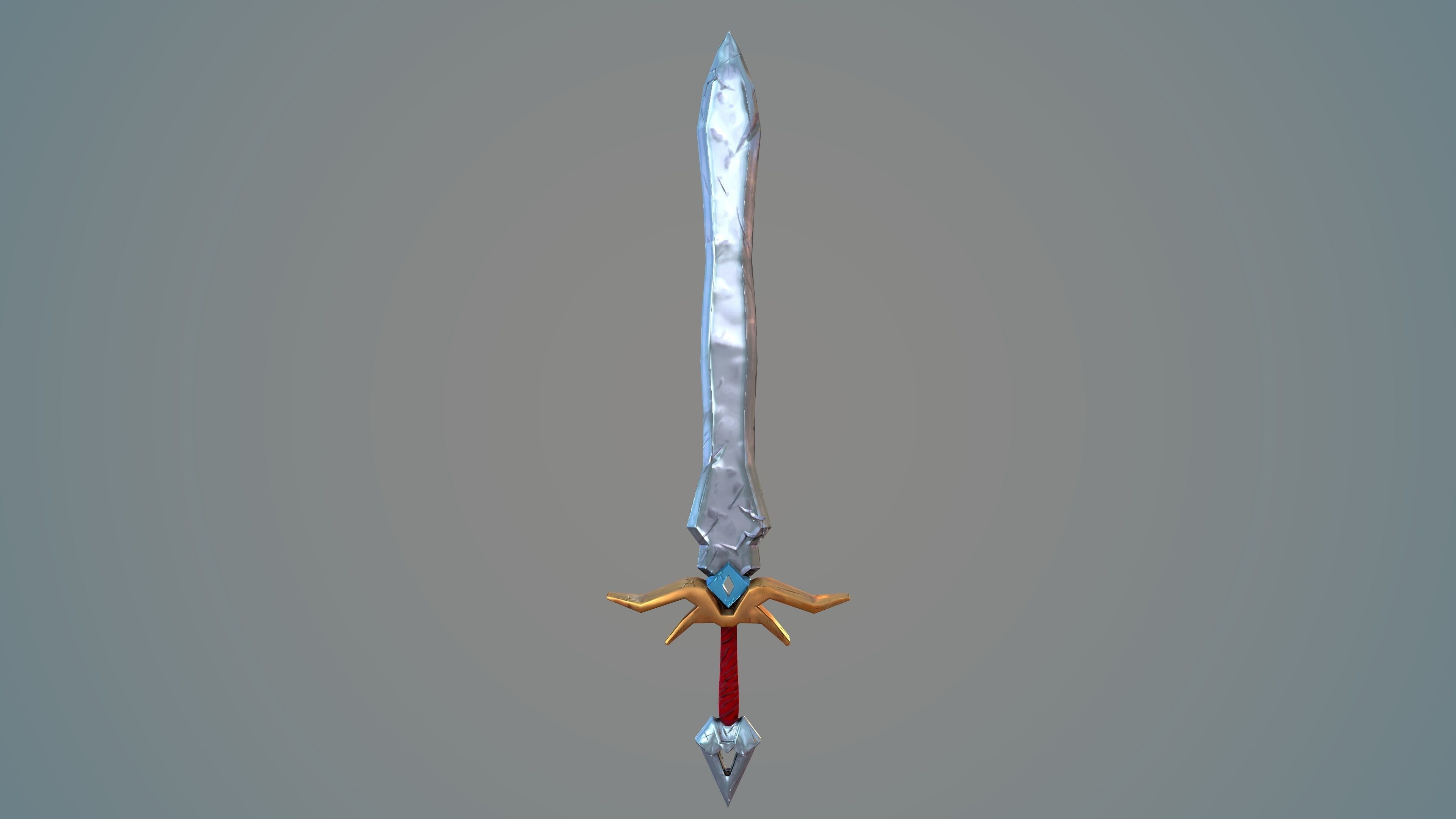 Stylized Fantasy Sword Pack 3D model_1