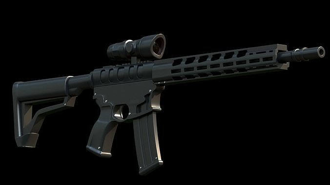 AR 15 Rifle  3D model
