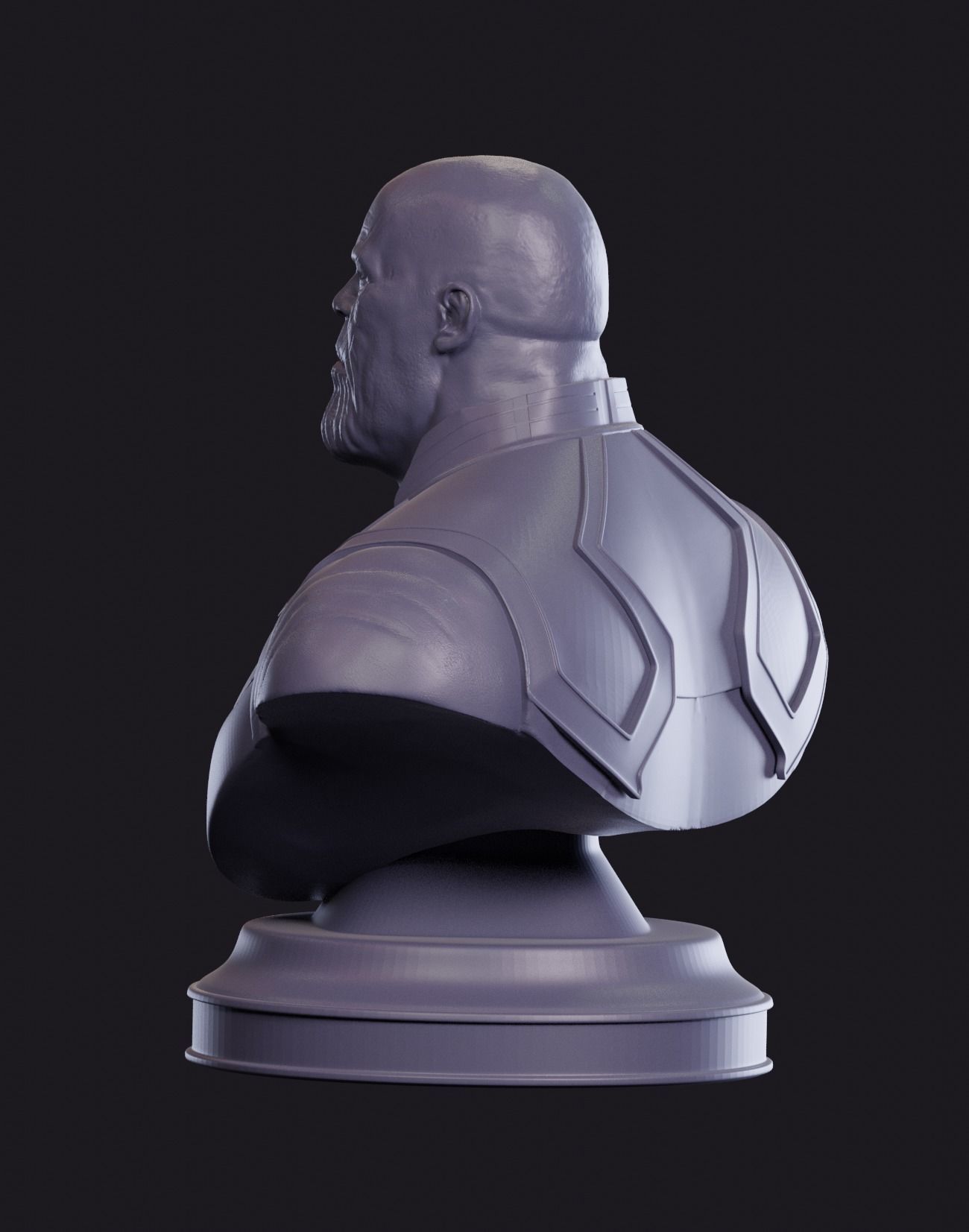 Thanos avengers bust 3D print model_9