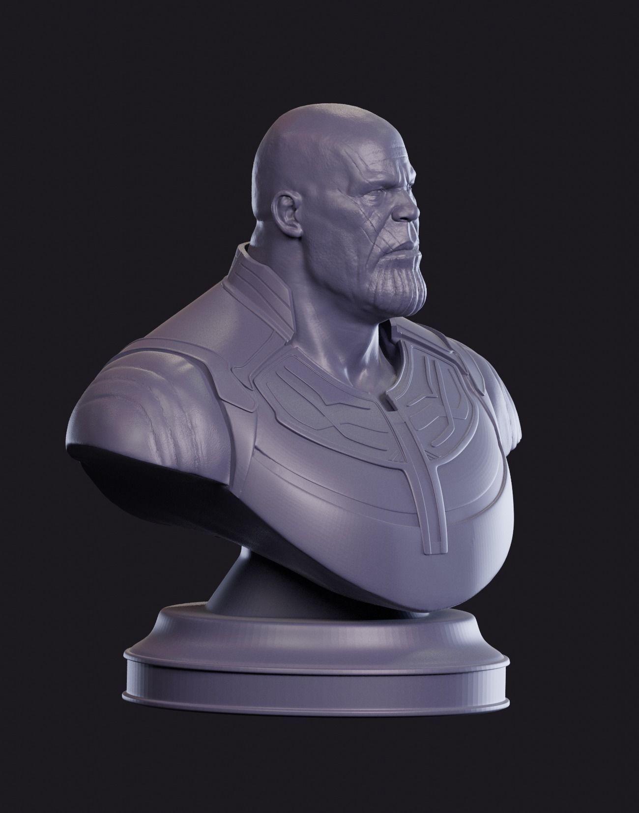 Thanos avengers bust 3D print model_3