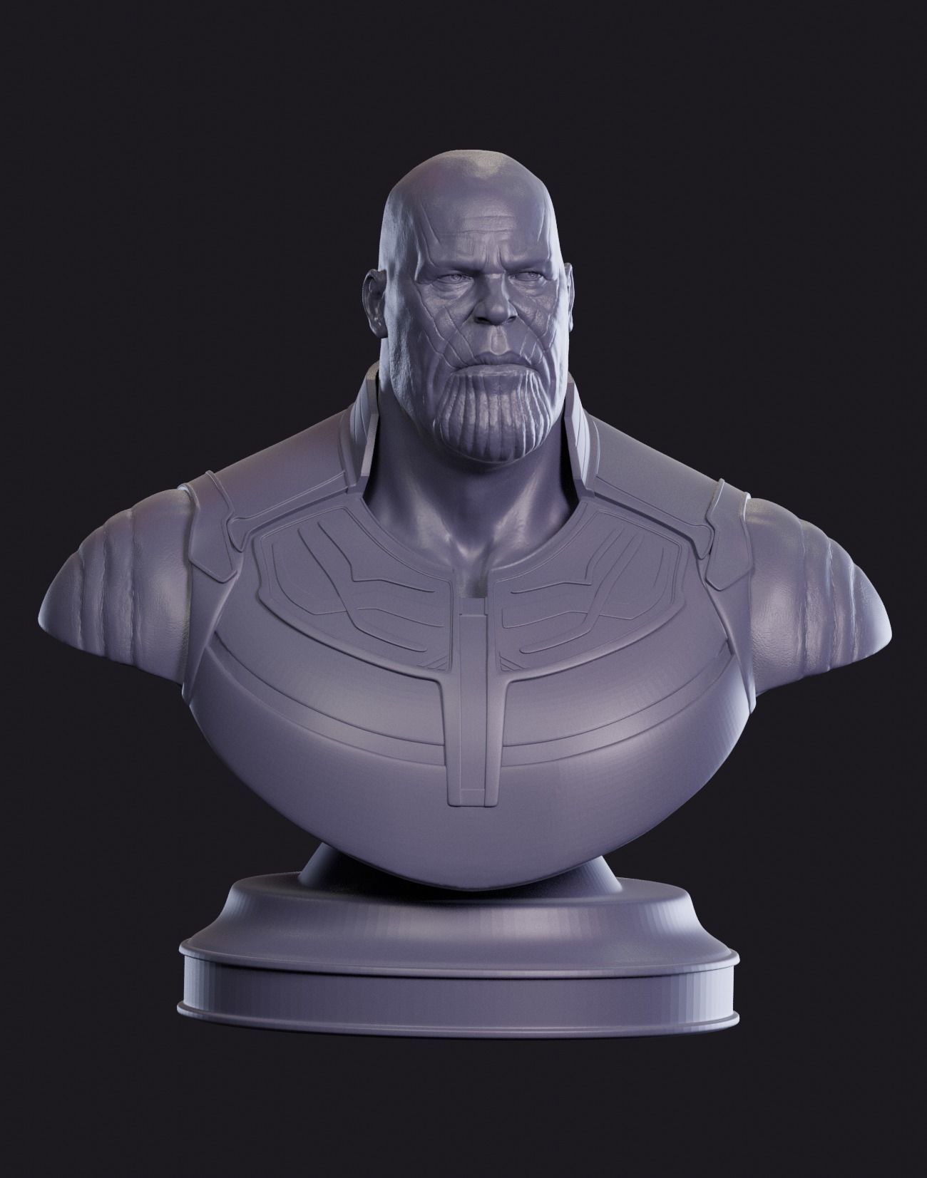 Thanos avengers bust 3D print model_1