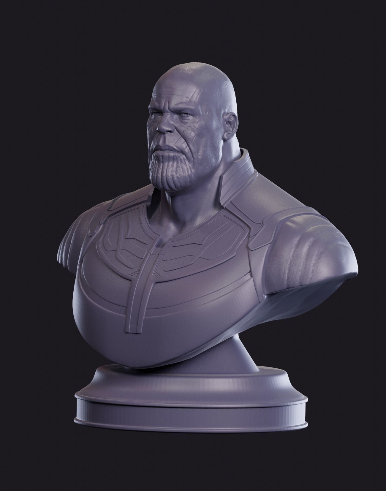 Thanos avengers bust 3D print model_10