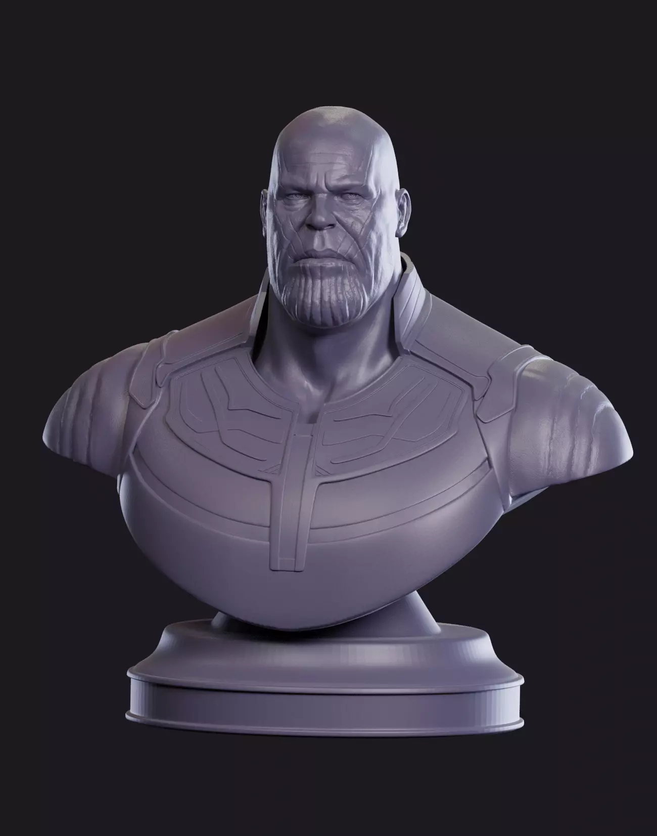 Thanos avengers bust 3D print model_0