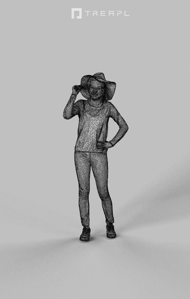 10x Woman Man Sitting Casual People Vol03 Scanned 3D Model Collection_30