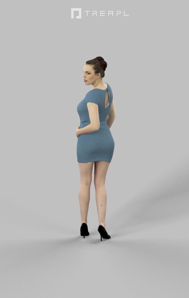 10x Woman Man Sitting Casual People Vol03 Scanned 3D Model Collection_25