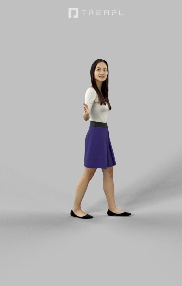 10x Woman Man Sitting Casual People Vol03 Scanned 3D Model Collection_8