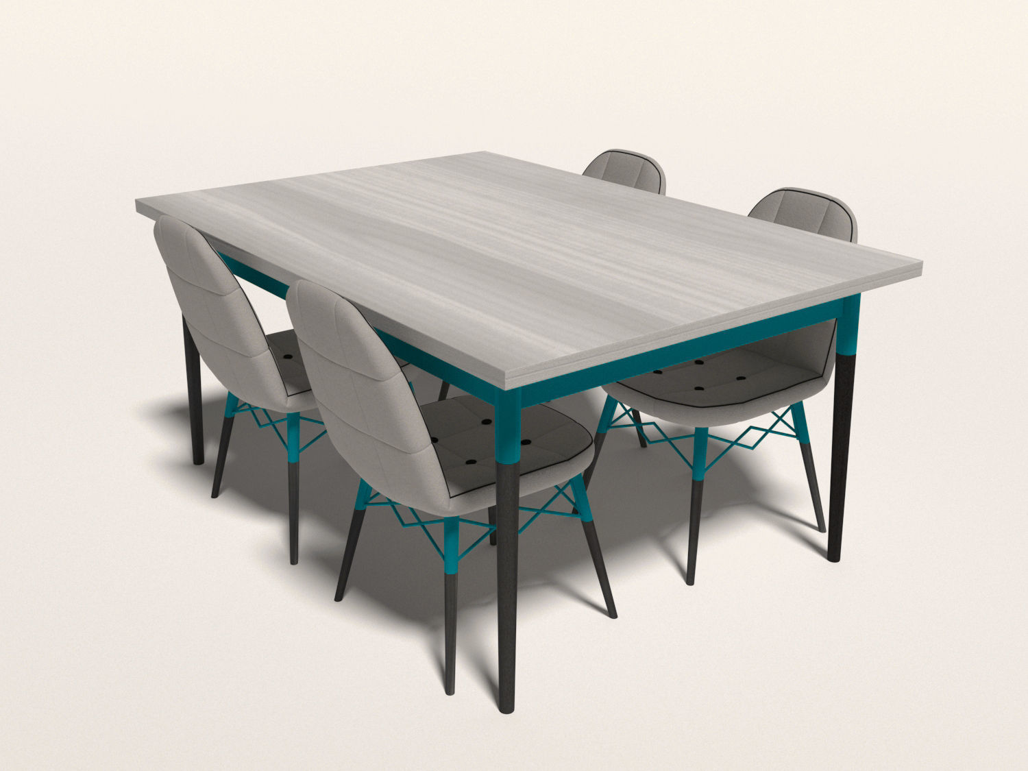 Dinner table 3D model_1