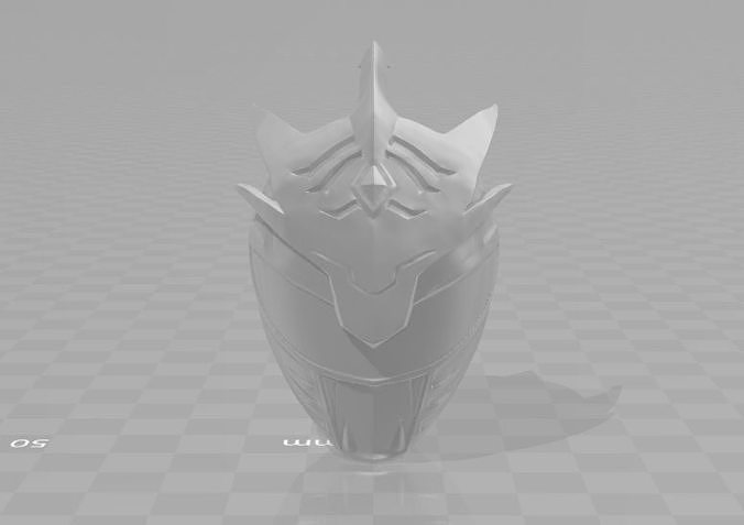 Power rangers 3d file Helmet lord drakkon 3D print model