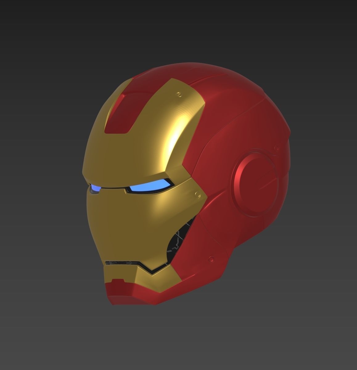 Iron Man Mark 3 MK3 Helmet Cosplay avengers 3D print model_1
