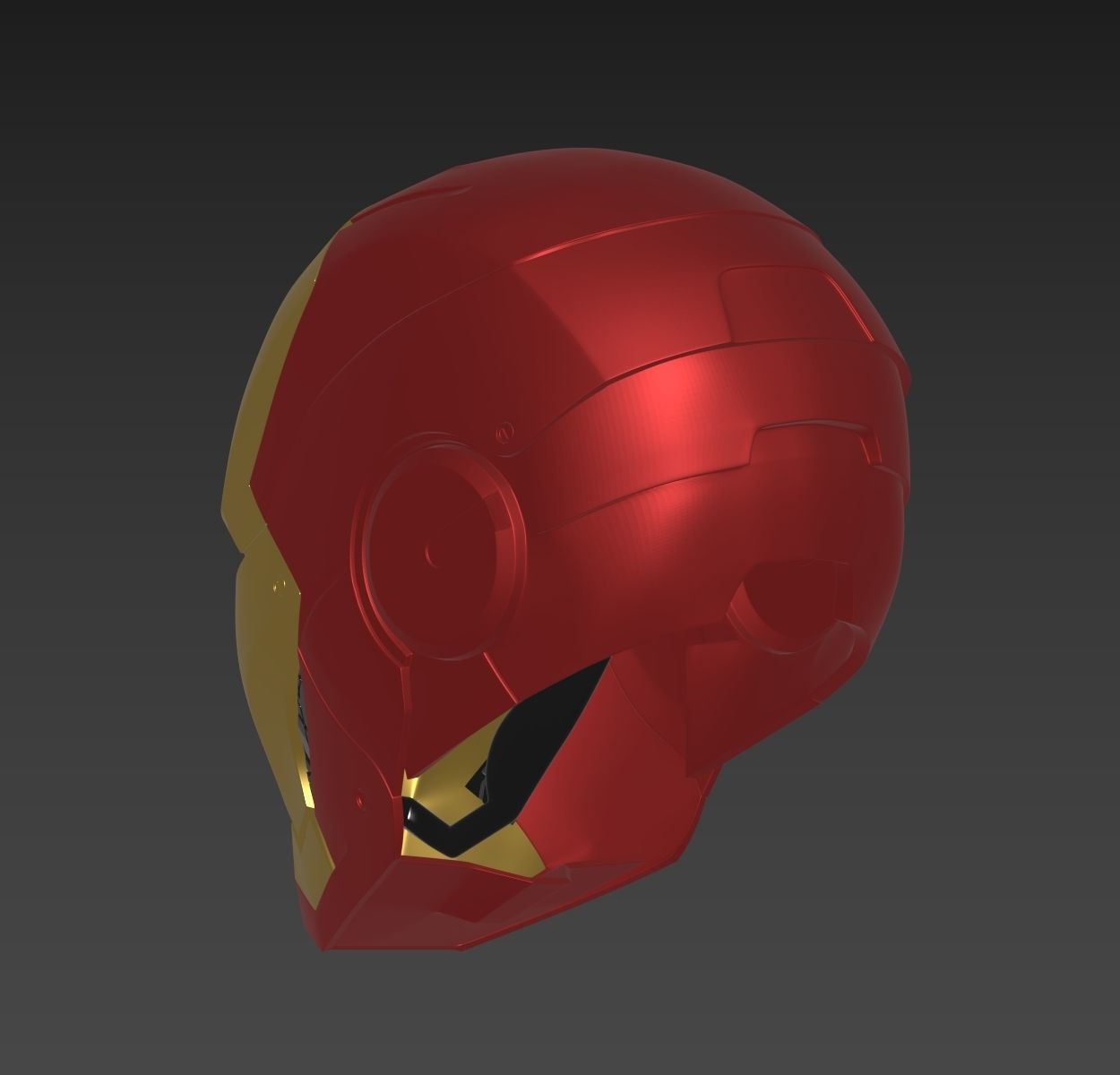 Iron Man Mark 3 MK3 Helmet Cosplay avengers 3D print model_3