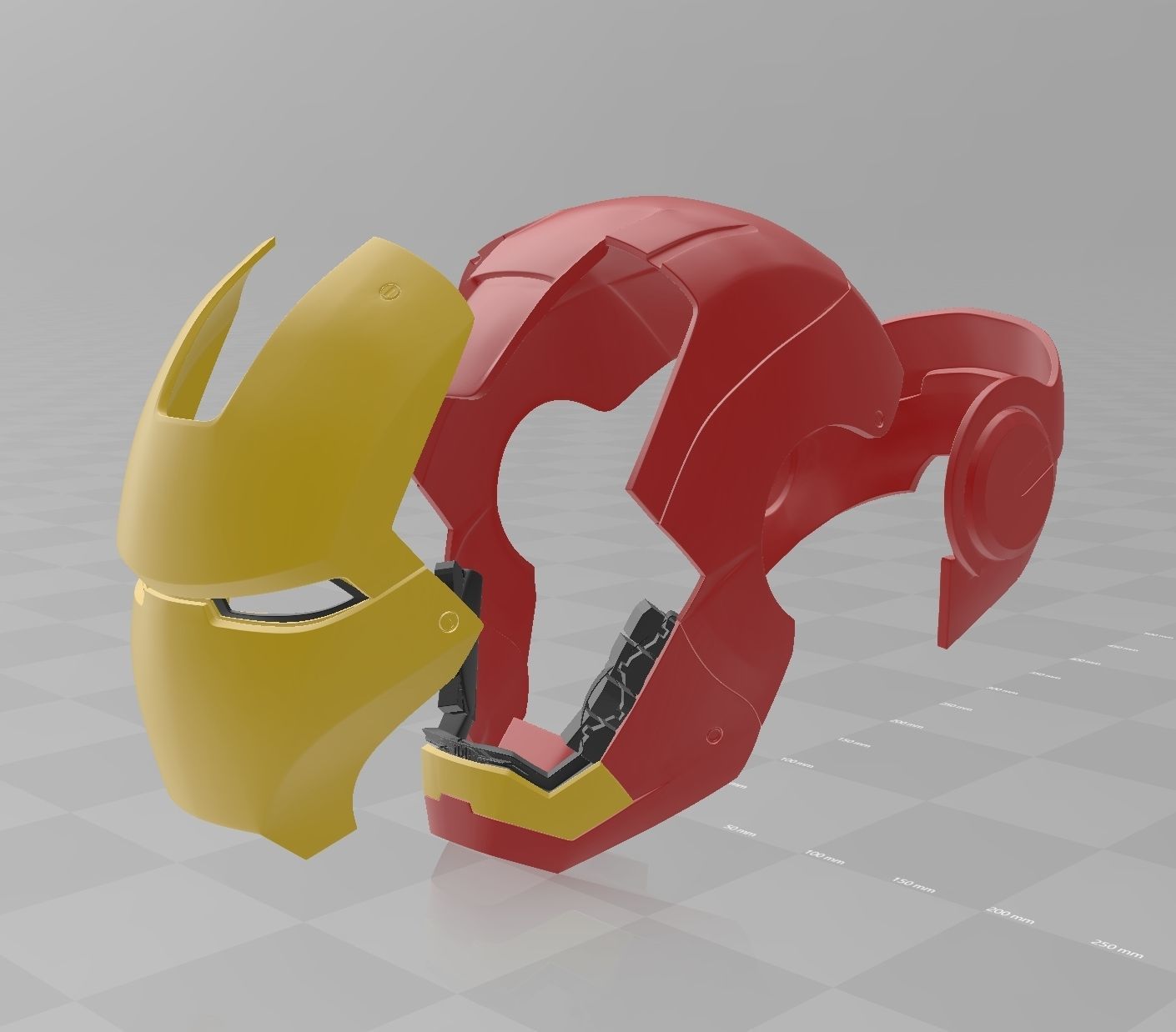 Iron Man Mark 3 MK3 Helmet Cosplay avengers 3D print model_9