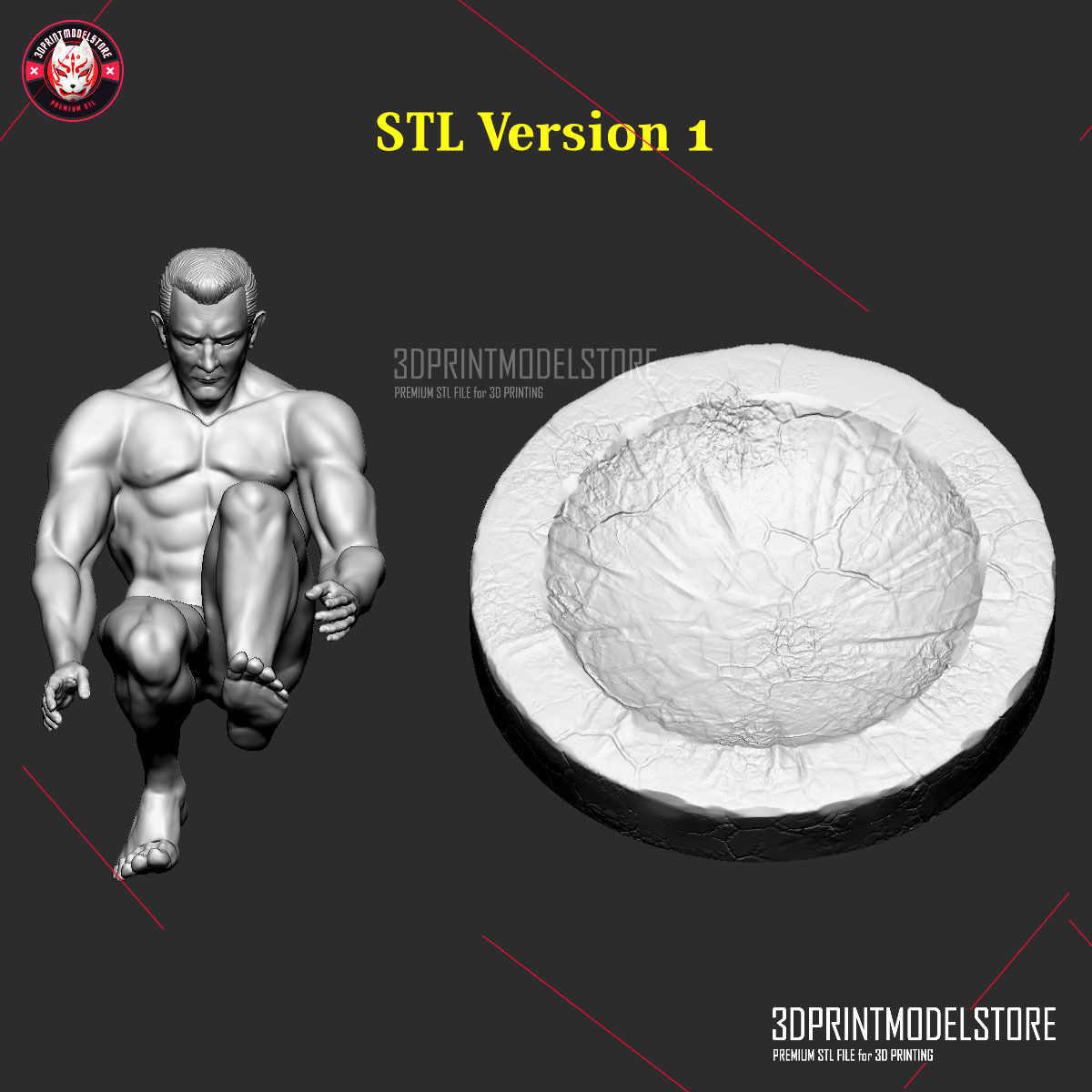 T-1000 Terminator Miniature Statue 3D print model_4