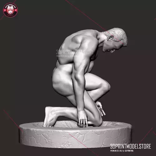 T-1000 Terminator Miniature Statue 3D print model
