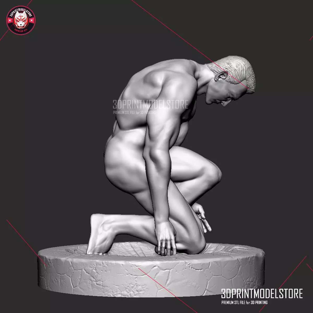 T-1000 Terminator Miniature Statue 3D print model_0