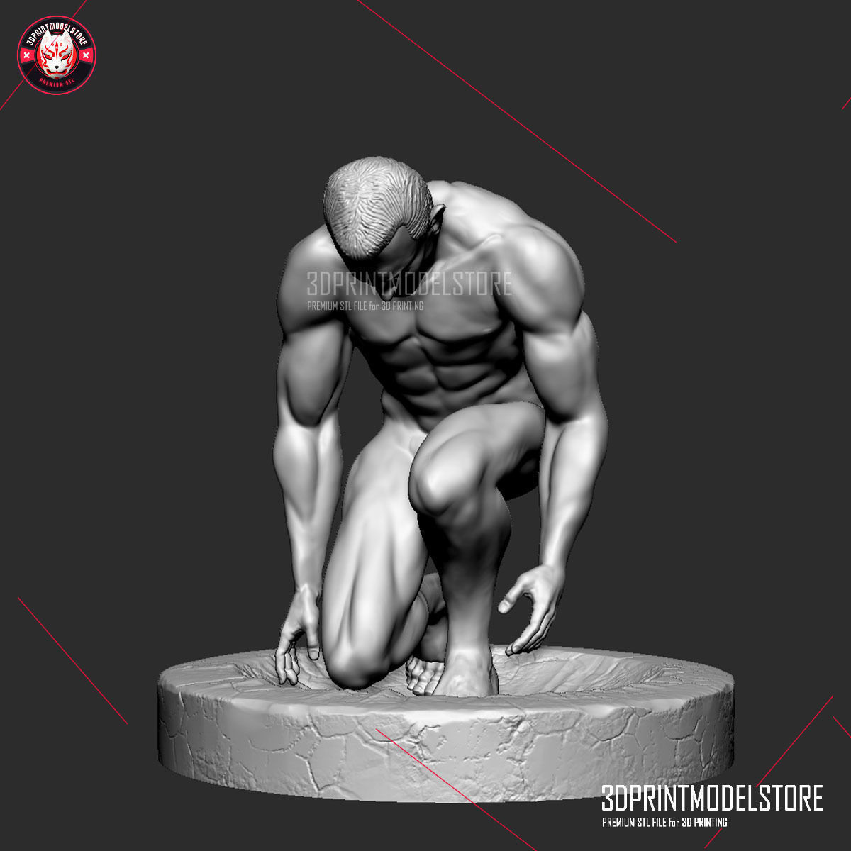 T-1000 Terminator Miniature Statue 3D print model_2
