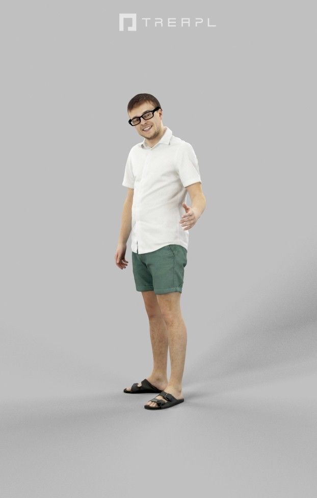 10x Kid Woman Man Child Boy Teenage Girl Summer Sitting Vol01  3D Model Collection_33