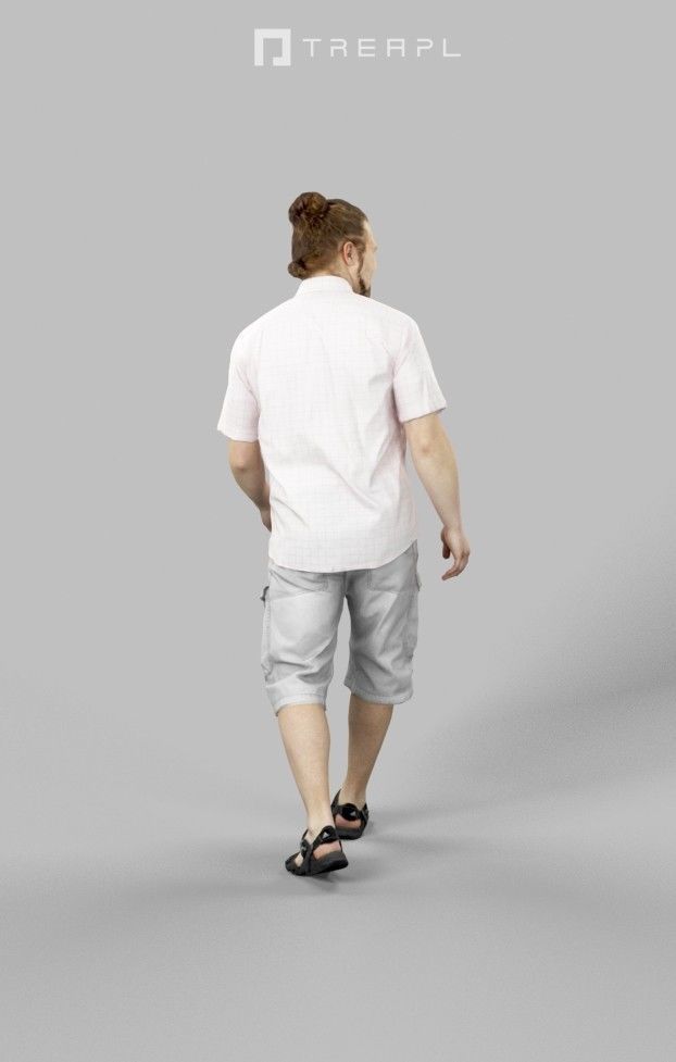 10x Kid Woman Man Child Boy Teenage Girl Summer Sitting Vol01  3D Model Collection_49