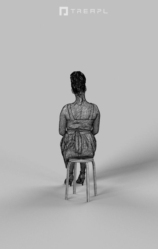 10x Kid Woman Man Child Boy Teenage Girl Summer Sitting Vol01  3D Model Collection_15