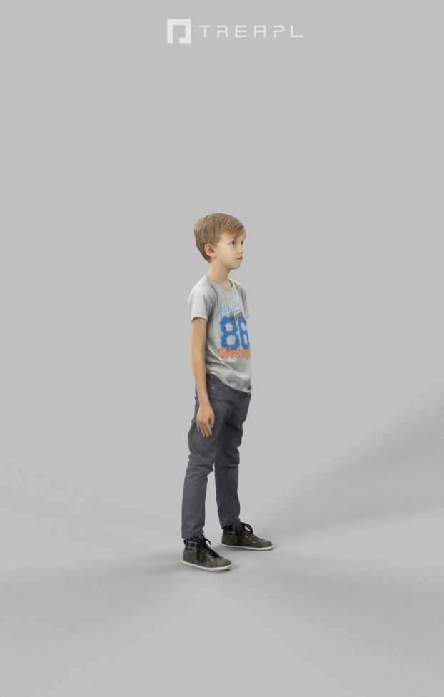 10x Kid Woman Man Child Boy Teenage Girl Summer Sitting Vol01  3D Model Collection_73