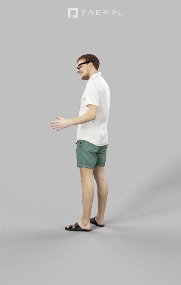 10x Kid Woman Man Child Boy Teenage Girl Summer Sitting Vol01  3D Model Collection_32