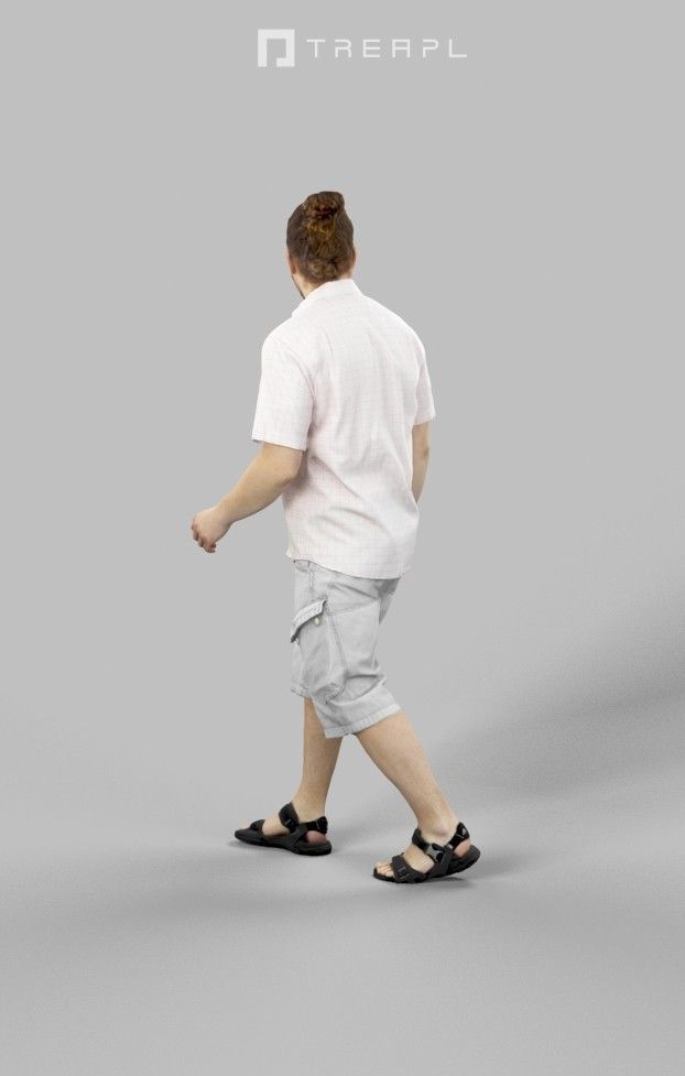 10x Kid Woman Man Child Boy Teenage Girl Summer Sitting Vol01  3D Model Collection_48