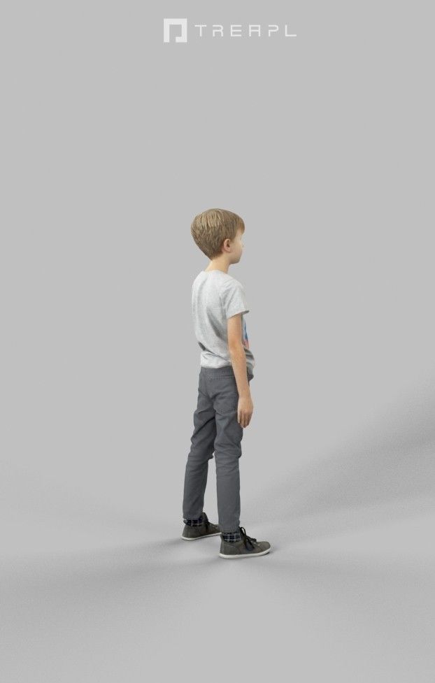 10x Kid Woman Man Child Boy Teenage Girl Summer Sitting Vol01  3D Model Collection_74