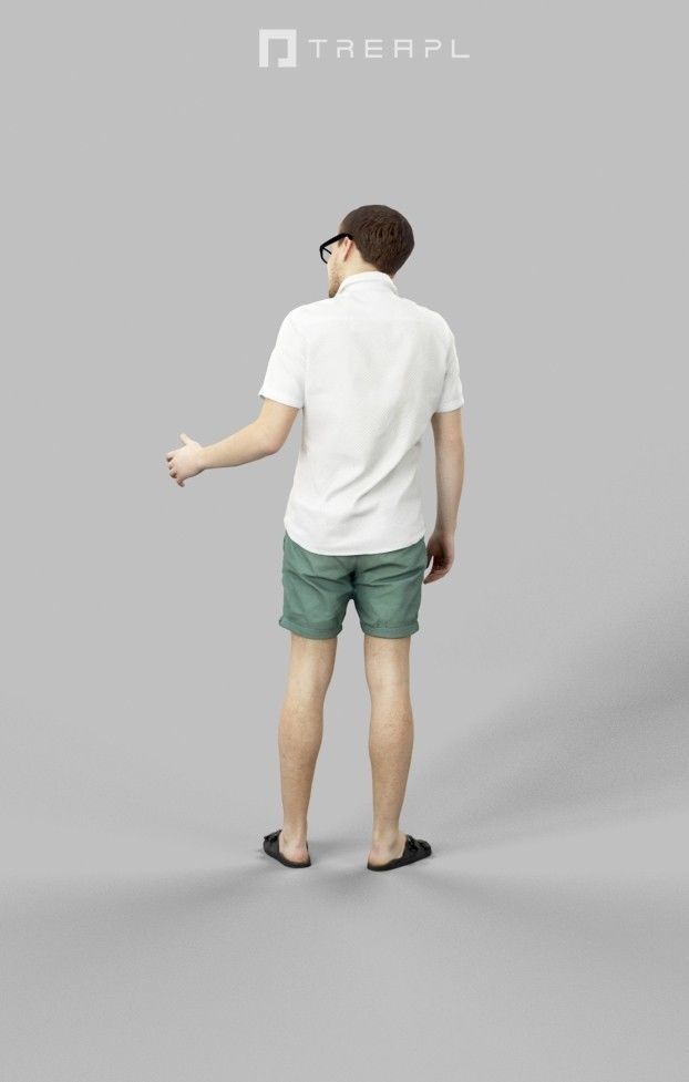 10x Kid Woman Man Child Boy Teenage Girl Summer Sitting Vol01  3D Model Collection_29