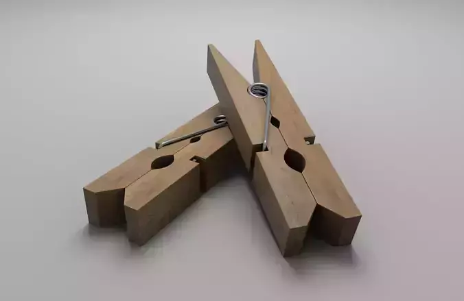 Clothes Peg 3D model