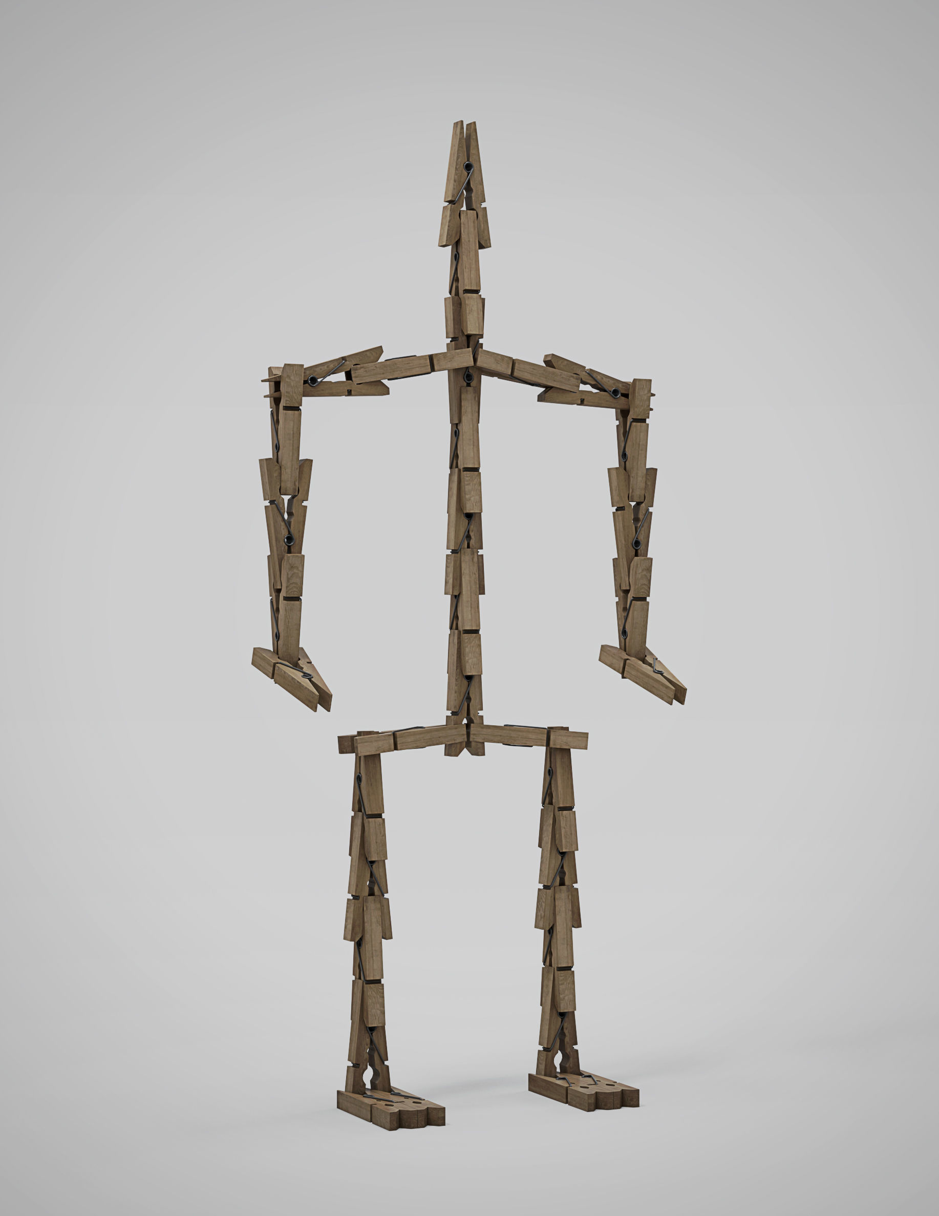 Clothes Peg 3D model_3