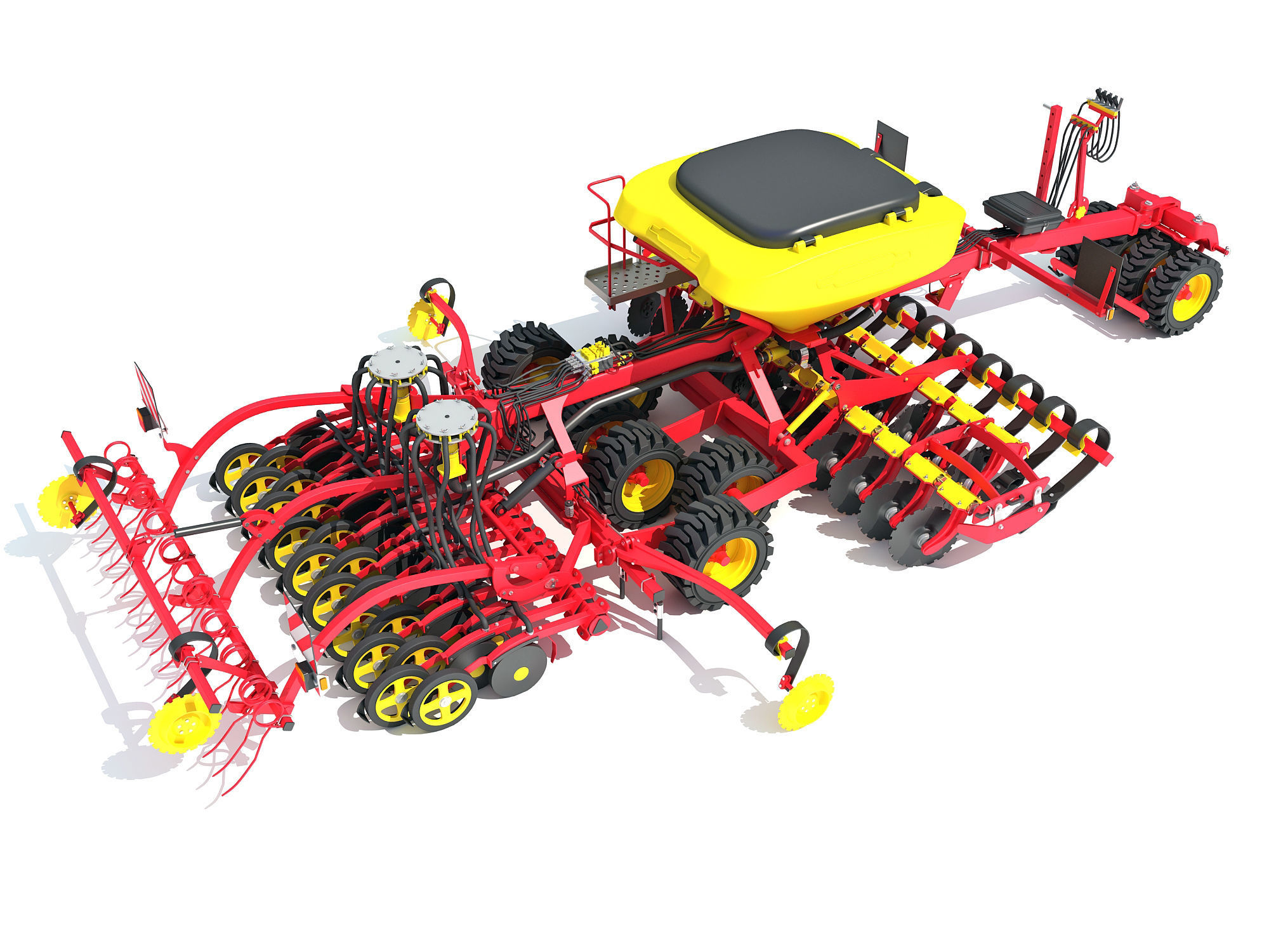 Seed Planter Machine 3D model_1