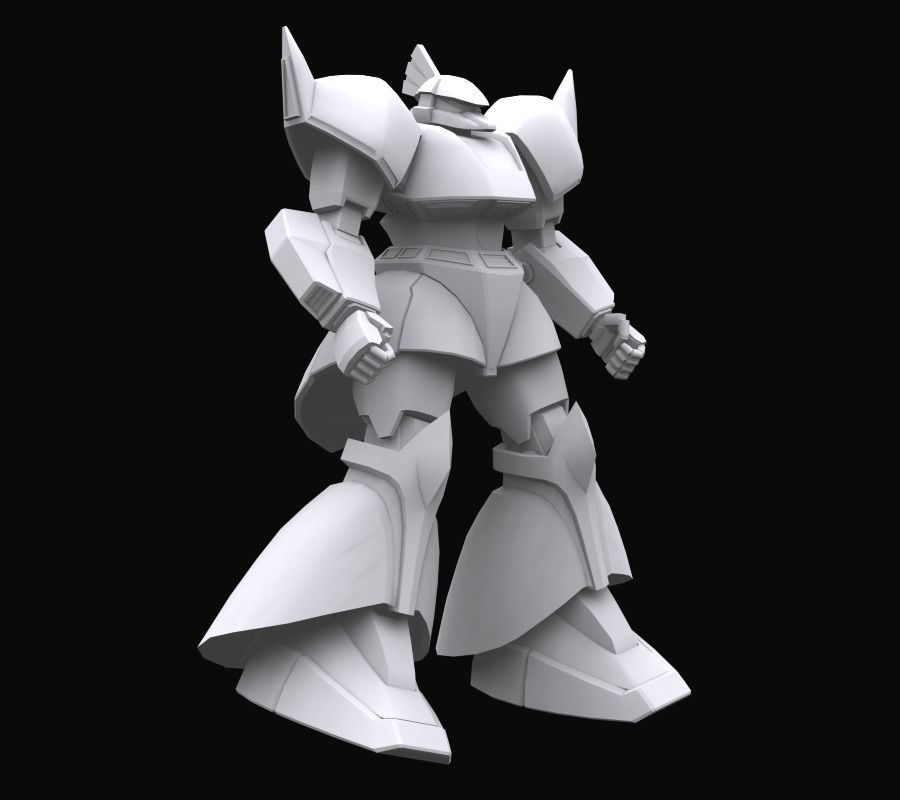 Gundam mobile suit MS 14A model 3D model_8