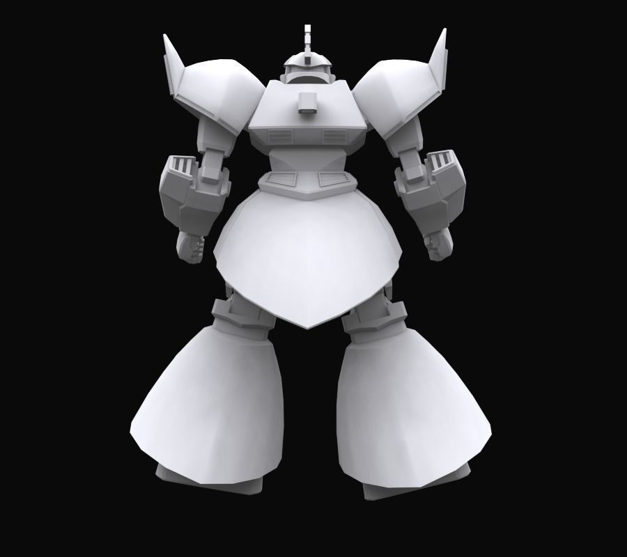 Gundam mobile suit MS 14A model 3D model_5