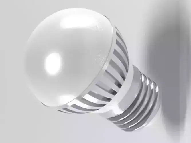 led light bulb 3D model