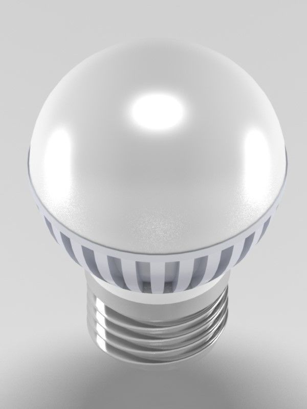 led light bulb 3D model_3